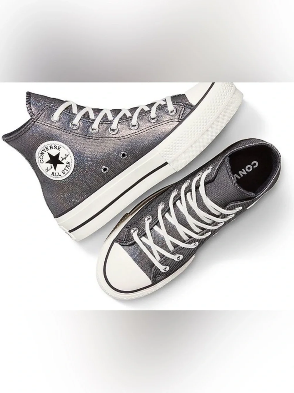 NIB Converse Chuck Taylor All Star Lift Platform Sparkle Size 8